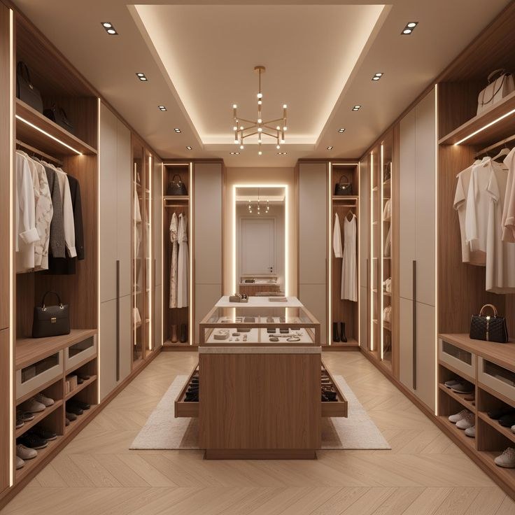Custom walk-in wardrobe